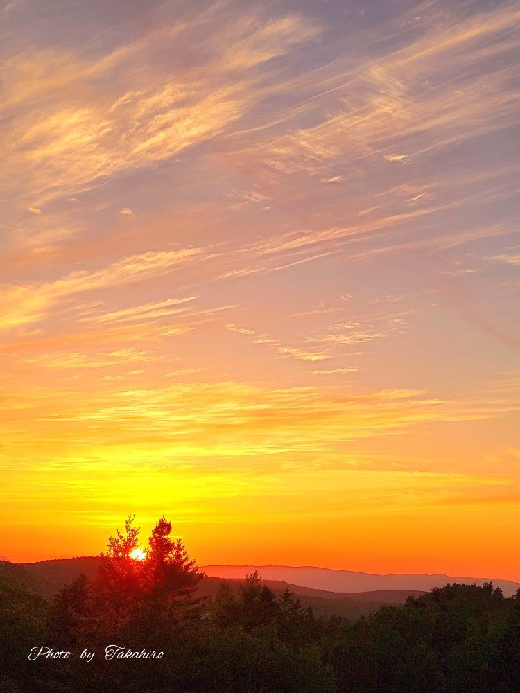 №945　丘の夕焼け